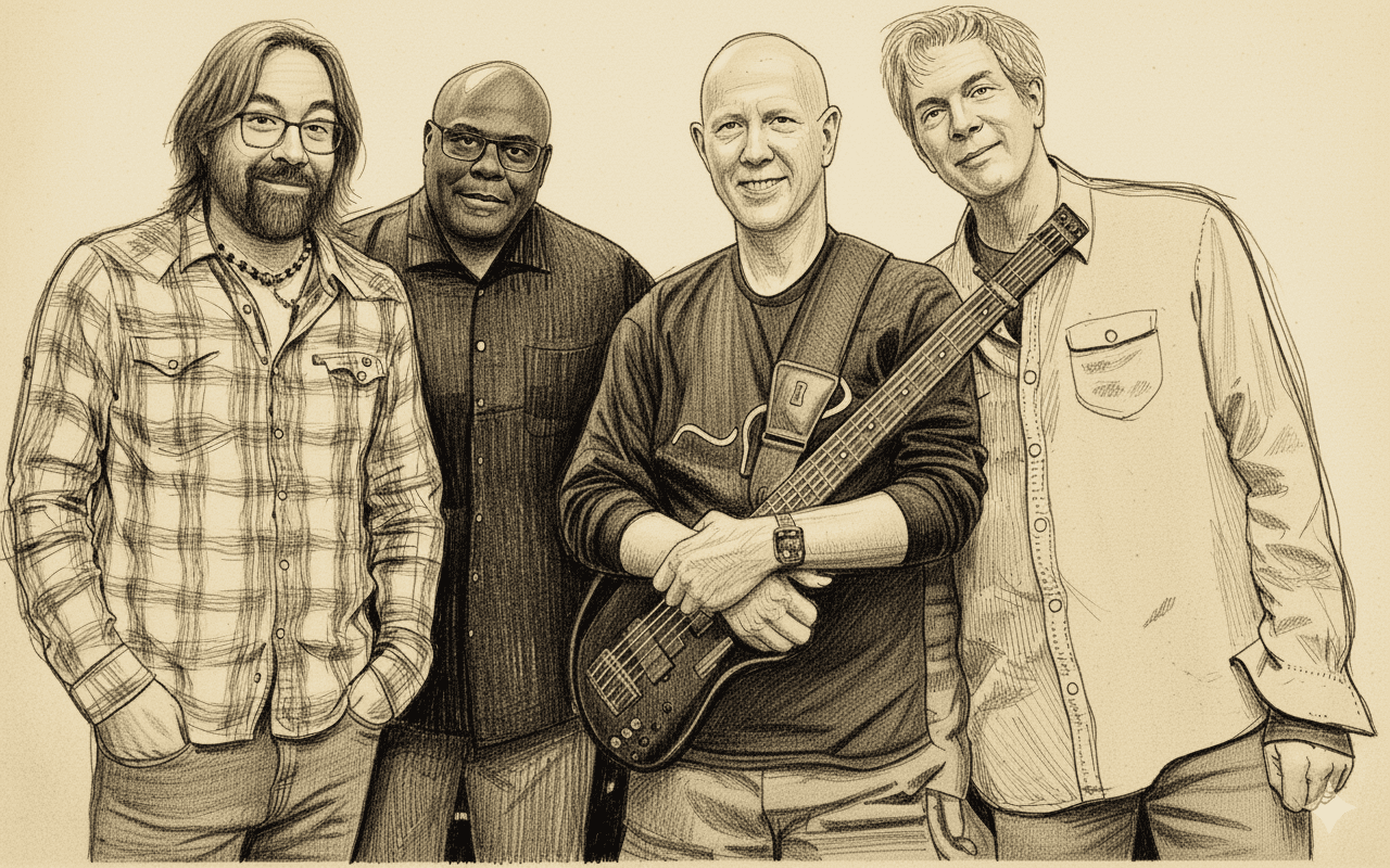 Commotion pencil sketch